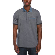 Stripe Chambray Collar Polo | Original Penguin US