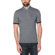 Stripe Chambray Collar Polo | Original Penguin US