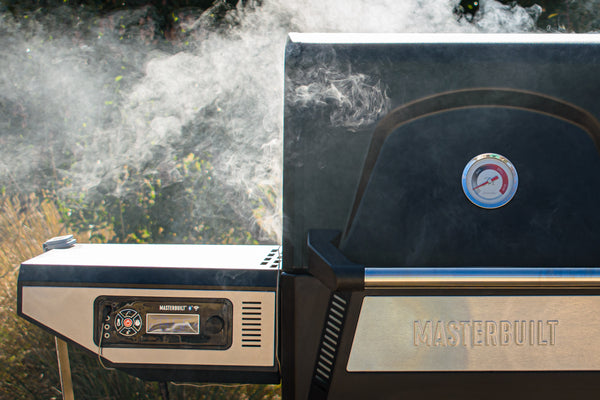 Smoke escapes from a closed Gravity Series grill