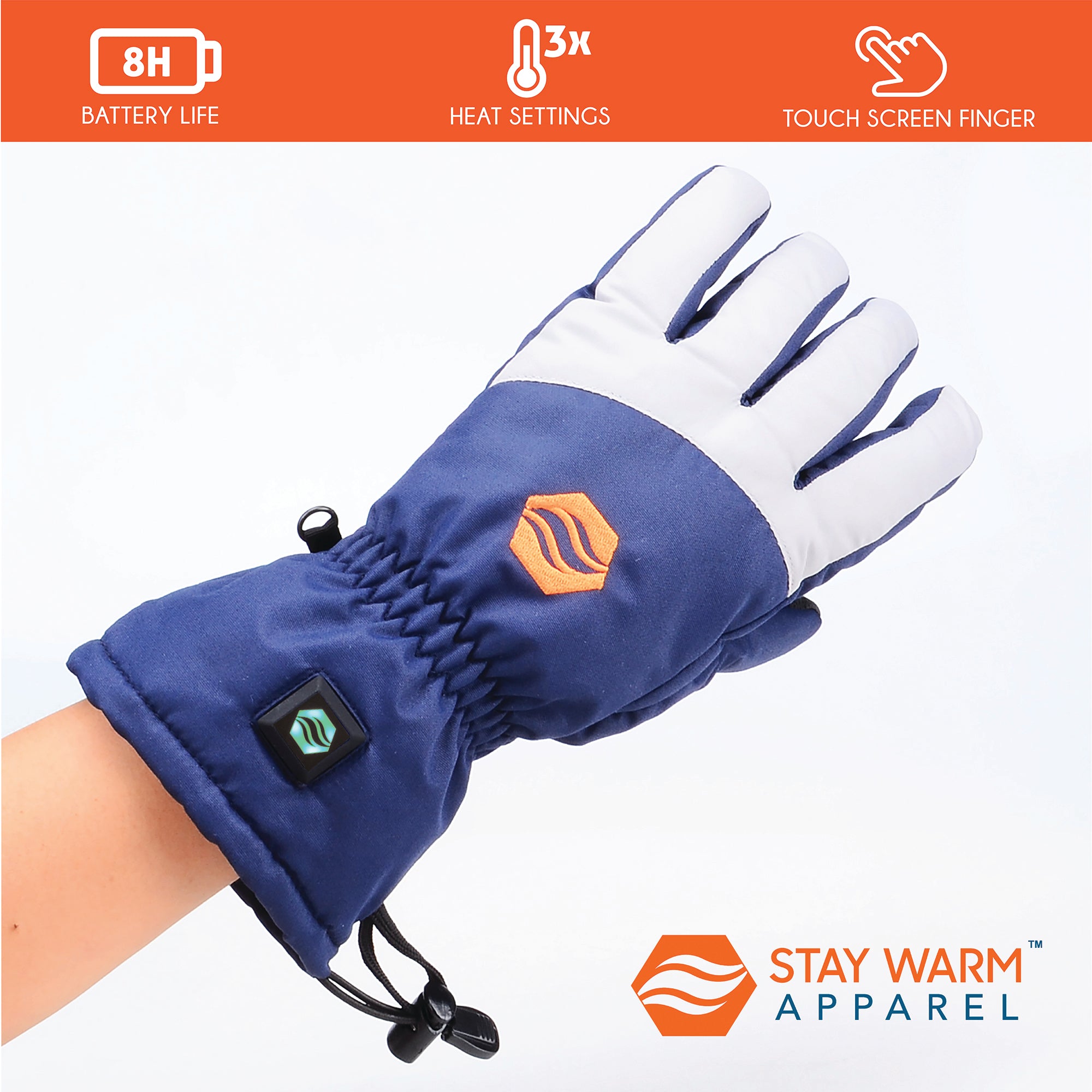 mens heated ski gloves