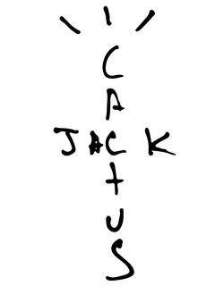 Cactus Jack For Fragment Logo Long Sleeve T-Shirt
