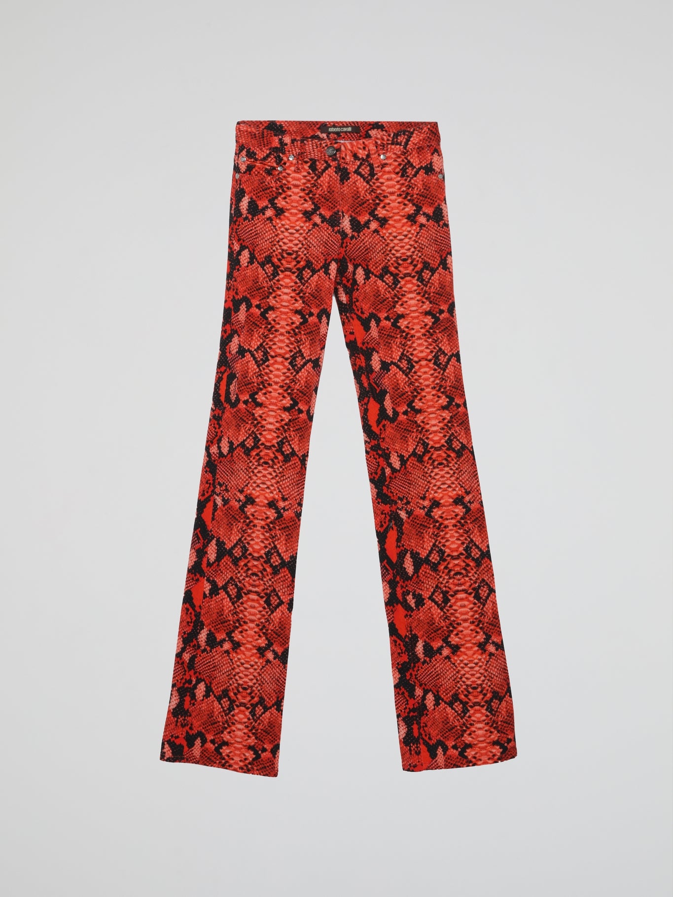 zara red leopard print trousers