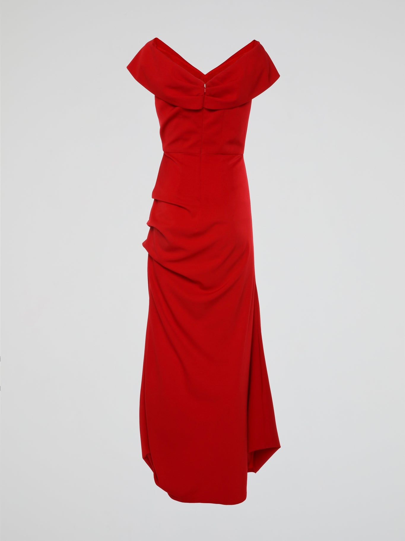 Red Off Shoulder Evening Dress – Maison-B-More Global Store