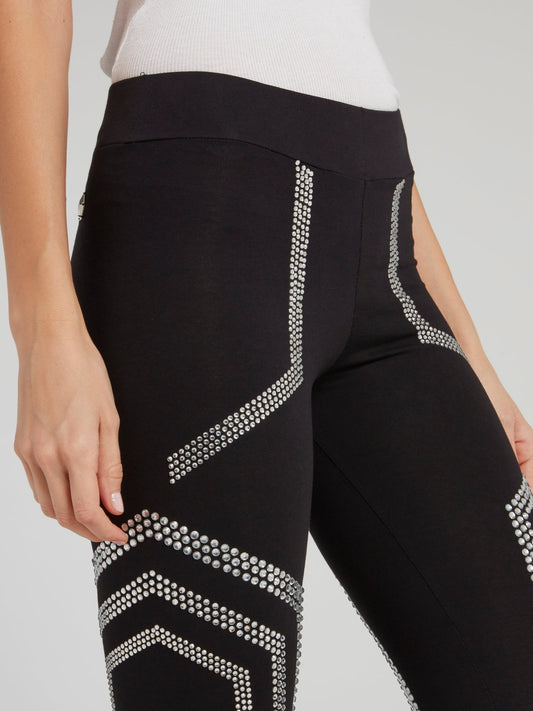 Shop Thomas Wylde Black Mesh Panel Leggings Online – Maison-B-More