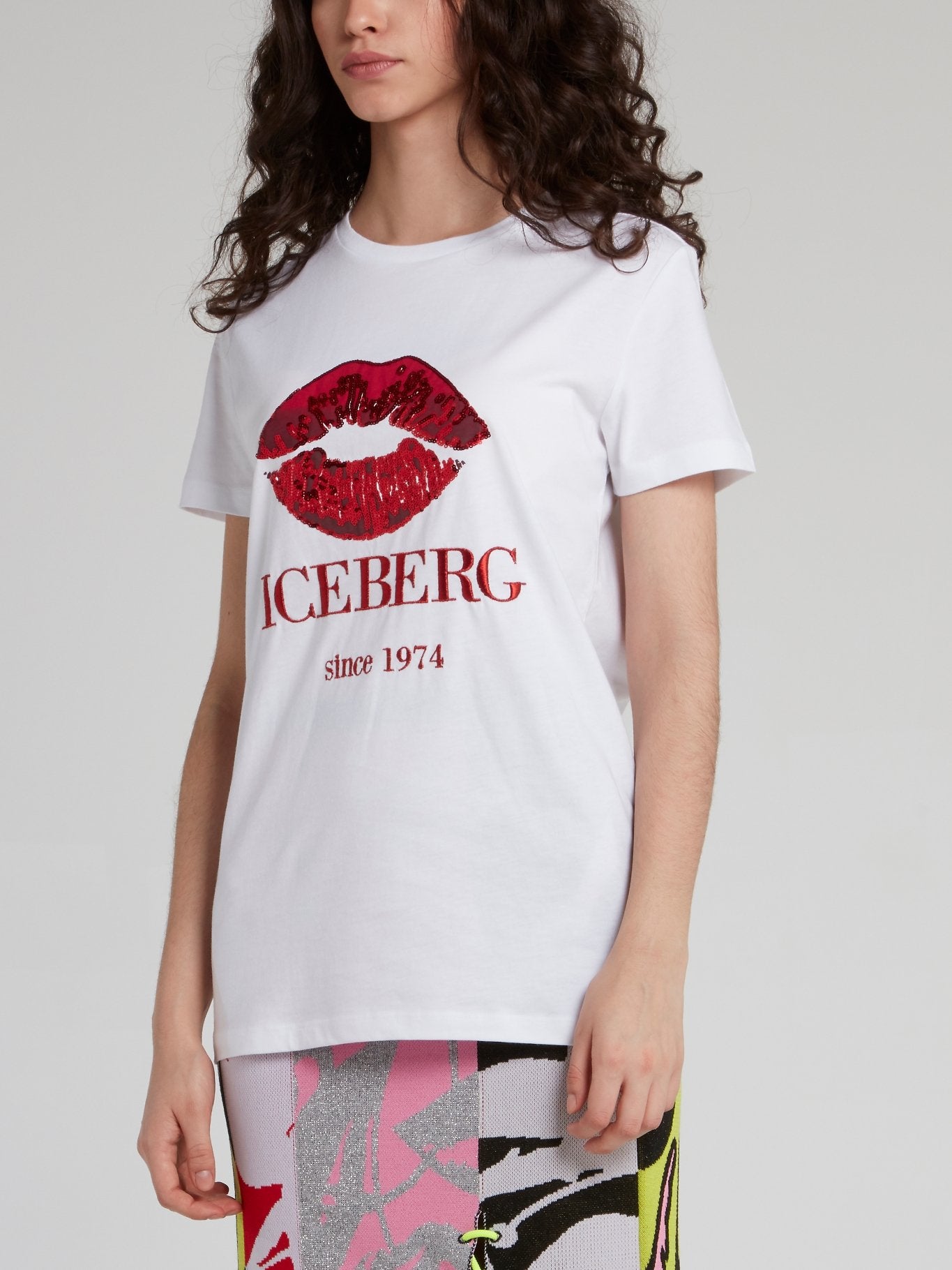 sequin lips t shirt