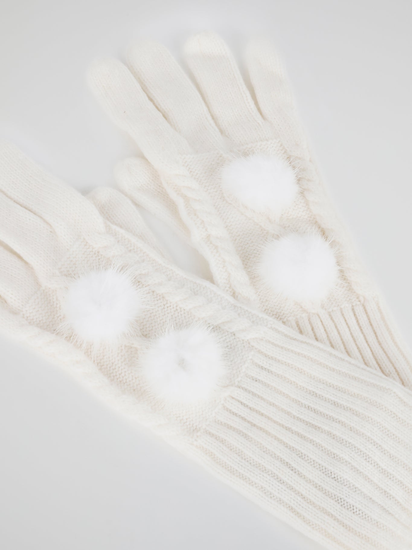 mink fur gloves