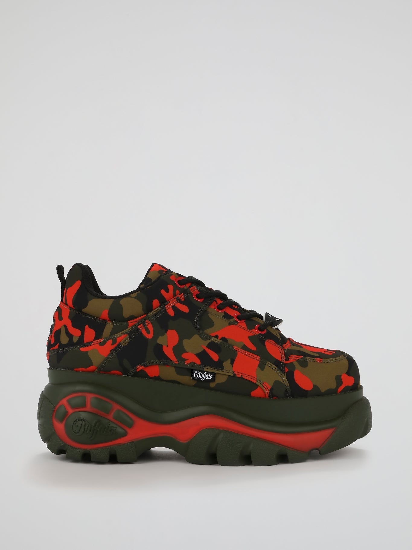 red camo sneakers