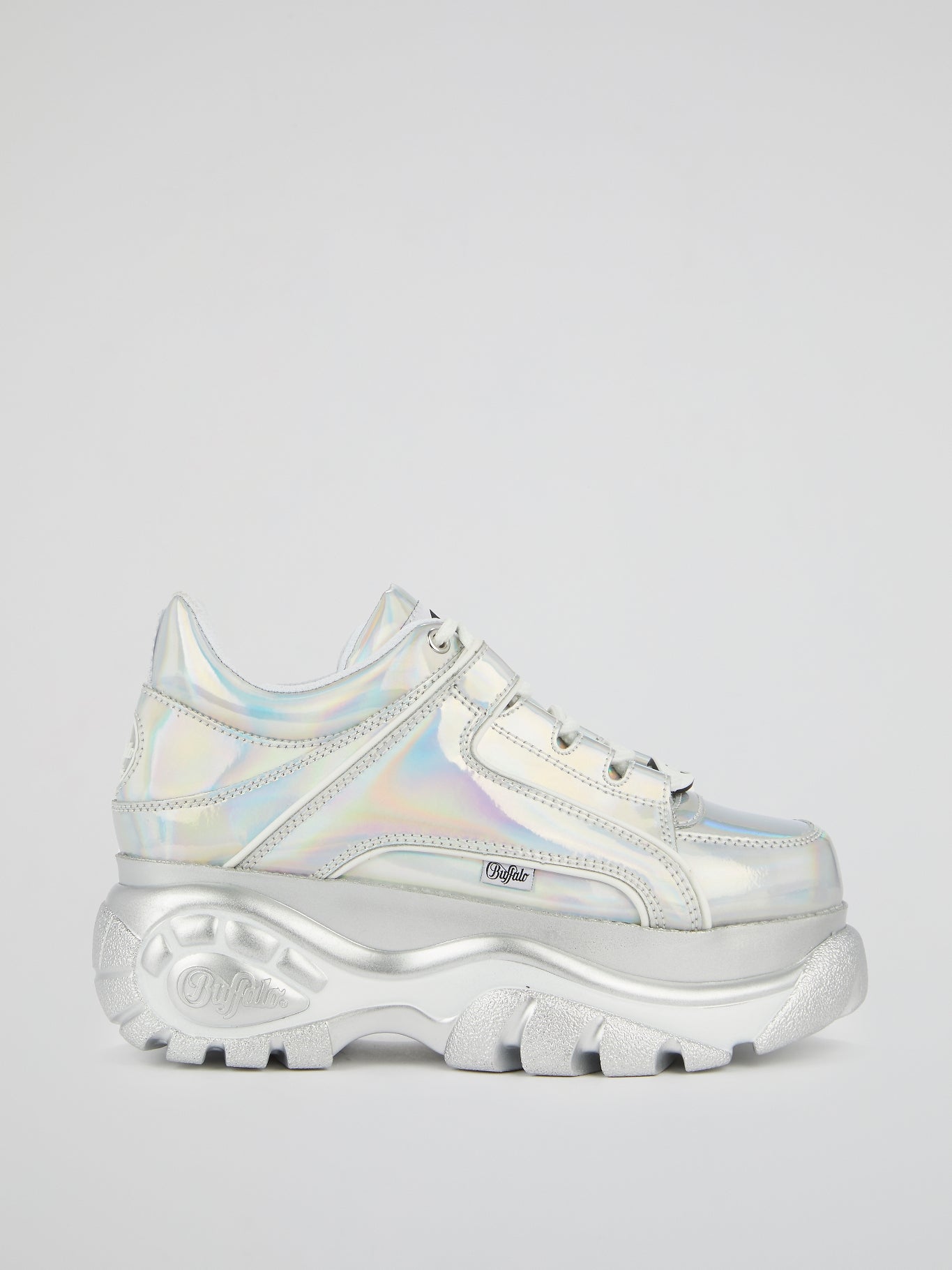 iridescent platform sneakers