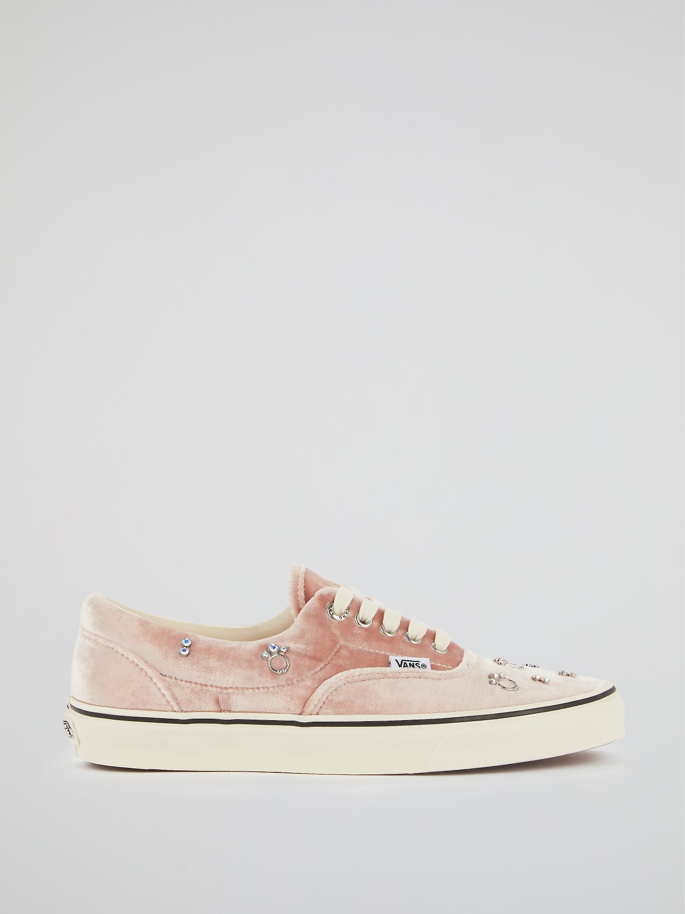 Shop Vans UA Era Pink Velvet Sneakers 