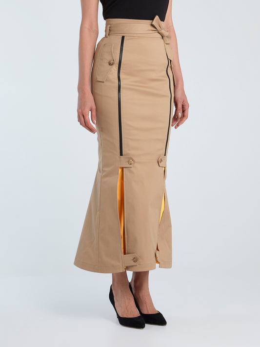 Global Maxi Trench – Maison-B-More Store Reconstructed Skirt Form