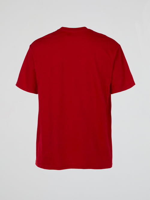 black and red supreme t shirt