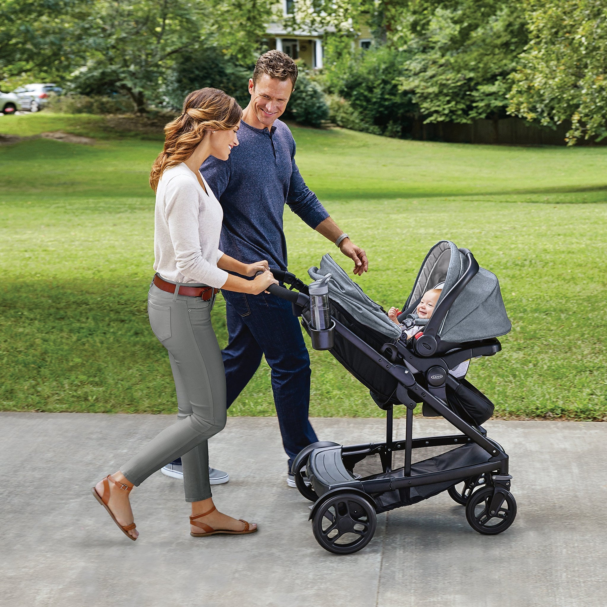 graco uno2duo travel system hazel