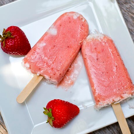 Karma Cho Strawberry Coconut Popsicles 