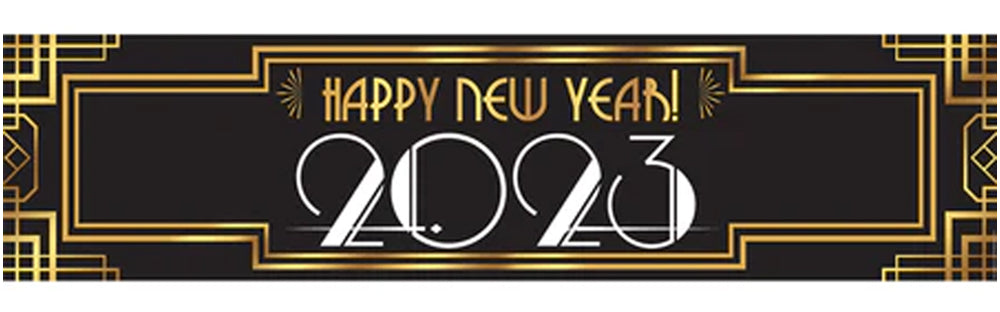 2023 Happy New Year Banner Decoration