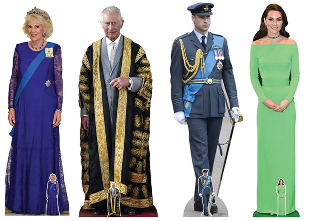 King's Coronation Royal Family Cardboard Cutouts