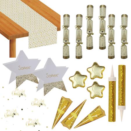 Luxury Christmas Table Decoration Pack For 6
