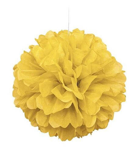Yellow Honeycomb Diamond Tissue Decorations