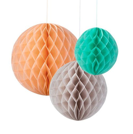 Decadent Decs Honeycomb Silk Mix Tissue Balls Pack Of 3