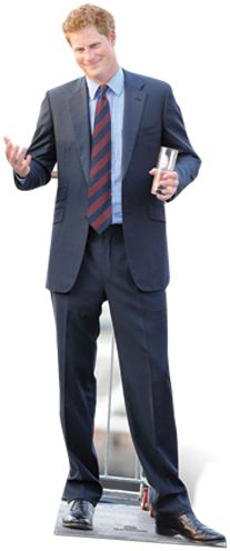 Click to view product details and reviews for Prince Harry Cardboard Cutout 185m.