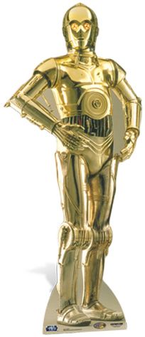 Click to view product details and reviews for Star Wars C3p O Cardboard Cutout 176m.