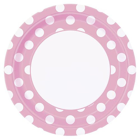 Click to view product details and reviews for Pale Pink Dots Large Plates 9 Pack Of 8.