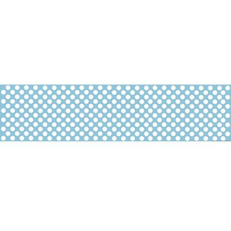 Click to view product details and reviews for Pale Blue Paper Polka Dot Table Runner 120cm X 30cm.