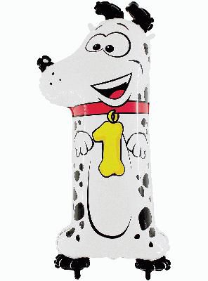 Zooloon Animal Balloon Number 1 Dog 1m