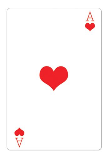 Ace Of Hearts Playing Card Cardboard Cutout 154m
