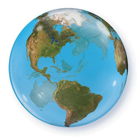 Click to view product details and reviews for Planet Earth Giant Bubble Balloon 22.
