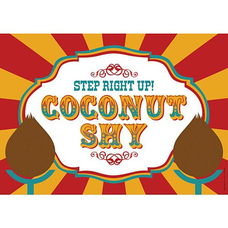 Click to view product details and reviews for Fundraising Coconut Shy Sign A3.