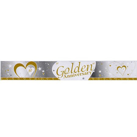 Click to view product details and reviews for Gold Anniversary Foil Banner 274m.