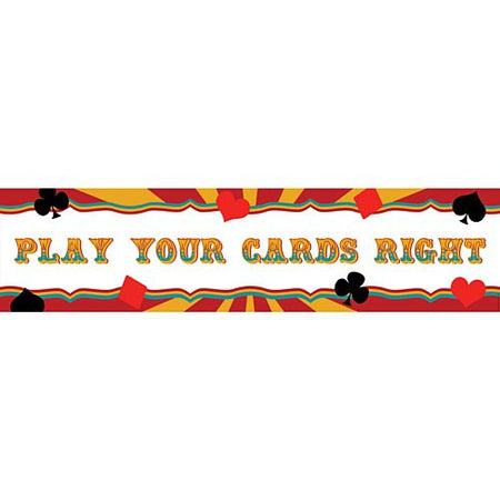 Fundraising Play Your Cards Right Banner 12m