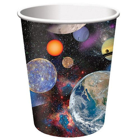 Space Blast Paper Cups 256ml Pack Of 8