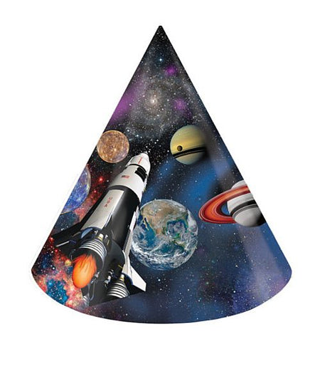 Click to view product details and reviews for Space Blast Cone Hats Pack Of 8.