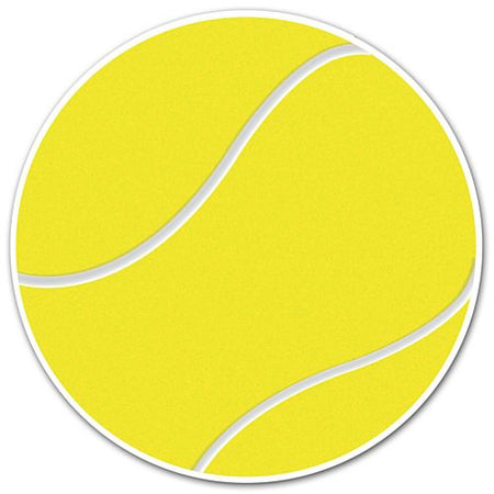 Click to view product details and reviews for Tennis Ball Vinyl Wall Decoration 13cm.