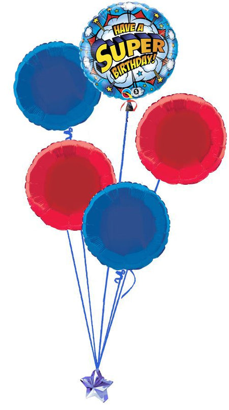 Click to view product details and reviews for Superhero Balloon Bouquet.