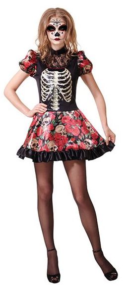 Click to view product details and reviews for Day Of The Dead Doll Costume.