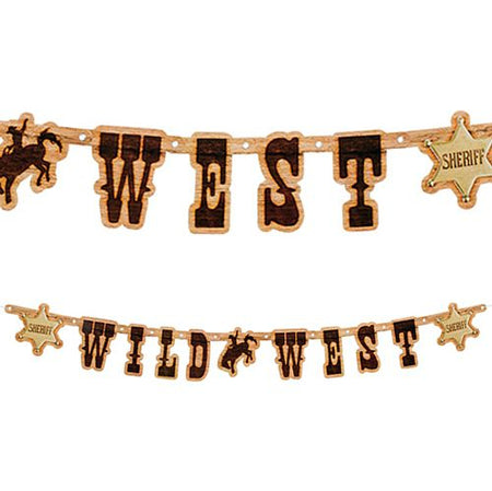 Click to view product details and reviews for Wild West Card Letter Banner 11m.