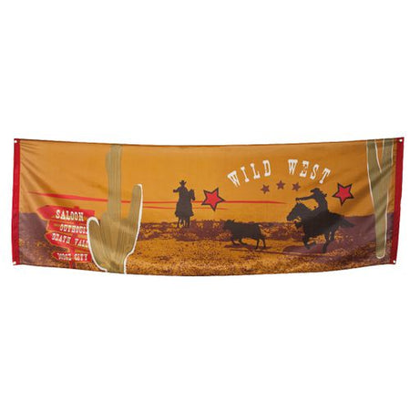 Click to view product details and reviews for Wild West Fabric Banner 22m.