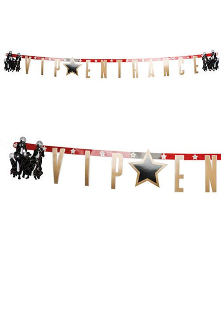 Vip Entrance Card Letter Banner 17m