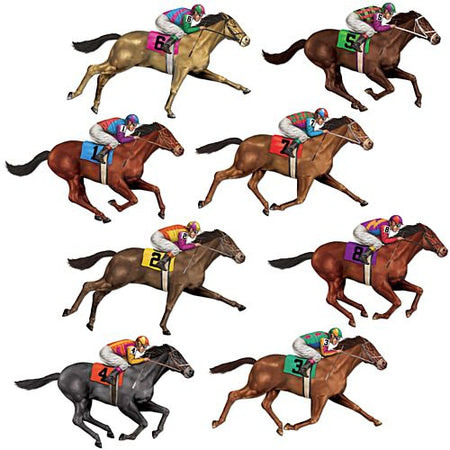 Click to view product details and reviews for Race Horse Wall Decorations Assorted Designs 737cm Pack Of 8.