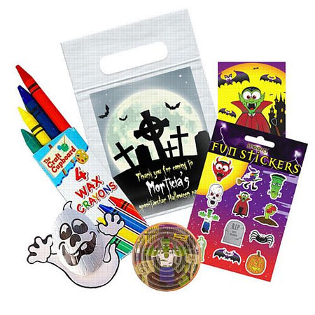Click to view product details and reviews for Haunted Graveyard Personalised Sealed Party Bag With Contents.