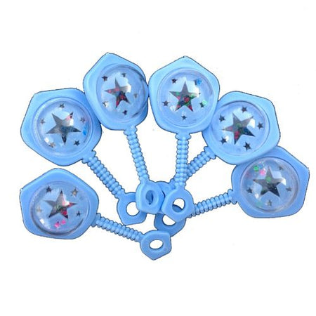 Blue Baby Rattles Favours Pack Of 6