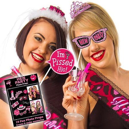 Click to view product details and reviews for Naughty Hen Party Photo Booth Props Pack Of 10.