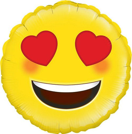 Emoji Love Holographic Foil Balloon 18