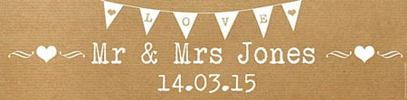 Click to view product details and reviews for Brown Paper Rustic Personalised Banner 12m.