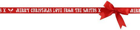 Click to view product details and reviews for Add Your Name Christmas Ribbon Red 25mm Per Metre.