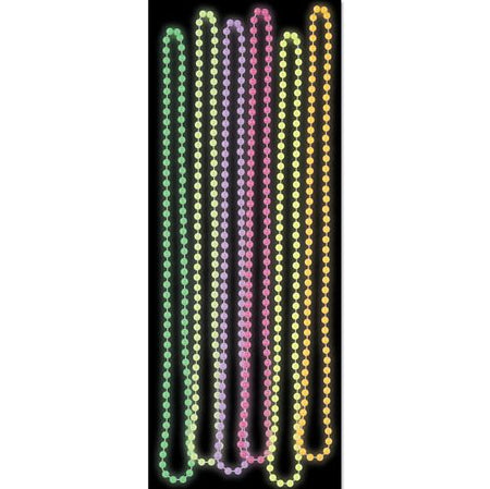 Click to view product details and reviews for Glow In The Dark Party Beads 838cm Assorted Colours Set Of 6.