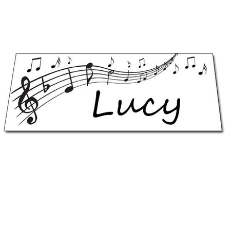Musical Notes Placecards Pack Of 8