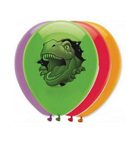 Dino Blast Latex Balloons 12 Pack Of 6